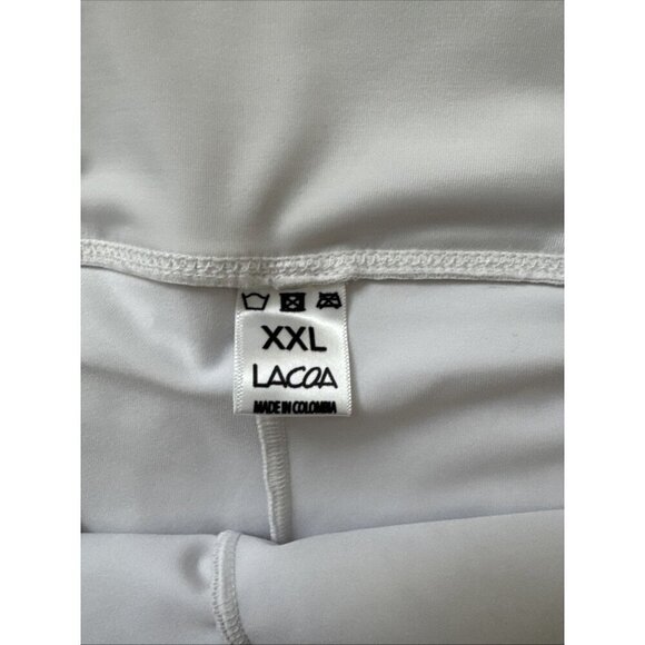 Lacoa Sports Women's Skort White Double Hearts Tennis Size XXL - Picture 4 of 5